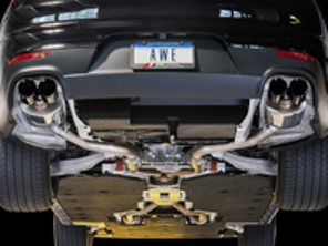 AWE Touring edition exhaust system with Black tips for 970 Panamera 2/4 (2011-2013) - 3015-43064, 3015