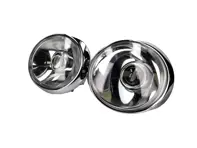 USED RHD LED Headlamp Conversion Kit With Chrome Reflector And Clear Lenses, Chrome Rings. Porsche 911 / 964 - 91163111200, 90163110101, 91163111202