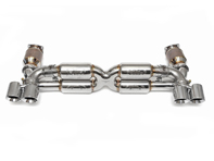 Supersport 70mm x-pipe exhaust system, STREET. Porsche 997.1 Turbo - 99711102772