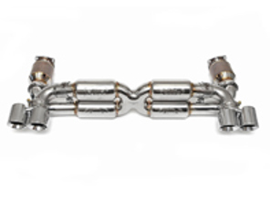Supersport 70mm x-pipe exhaust system, STREET. Porsche 997.1 Turbo - 99711102772