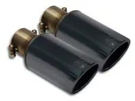 Gun metal grey exhaust tail pipes 90mm. Porsche Boxster 986 / 987  Supersprint - 241536