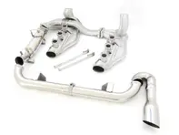 Full exhaust system for Porsche 964 in Stainless Steel - 96422000021, 3606406401, 3606109641, 96421103905, 96421104004, 3606006403, 96411104205, 96411321316, 96411321315, 96411104504, 96411104502, 96411104605, 96421103932