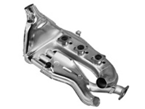 Exhaust heat exchanger LEFT, Polished stainless steel. Porsche 911 1971-75 Mechanical Injection - 91.013, 91013, 91.013S, 91013S, 1623102770, 1623102670, 91121102114 - 91.013, 1623102770
