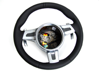 Steering wheel 3-spoke sport with paddle shift, PDK cars. Porsche 997.2 / 987.2 Boxster / 987C.2 Cayman PDK cars - 99734780380A34, 99704440216A10, 99704440216T10, 99704440216R10, 99704440216B10, 99704440216R10, 99704440217A10, 99704440217T10, 99704440217R10, 99704440217B10, 99704440217E10