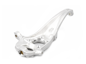 Steering knuckle, Front. Porsche 958 Cayenne 2010-17 - 95834115500, 95834115501, 95834115600, 95834115601