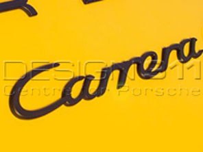 'Carrera'  BLACK Rear Lid Badge. Porsche 991 - 99155923702