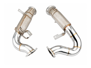 Exhaust downpipes, Bypass version. Porsche 95B.1 Macan 3.0 T / 3.6T - 95B254350, 95B254350X, 95B254300, 95B254300X