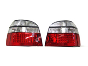 Rear Indicator Units LED Clear / Red  VW GOLF MK3 91-97 (PAIR) - 2212996, 0002212996
