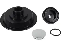 Door lock knob, BLACK. Porsche 911 / 964 / 993/ 928 - 911680DK965, 1687550310, 92853758502, 9285375850270B, 92853758103, 9285375810370B, 91153170300 - TU637010BL, 1687550310