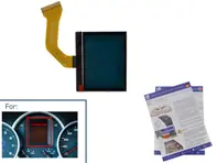 Display set for instrument cluster (EU) red shade. Porsche Cayenne 955 - 6082, 7L5920880A, 7L5920875H, 7L5920875C, 7L5920870A, 7L5920870B, 7L5920870C, 7L5920870D, 7L5920875, 7L5920875A