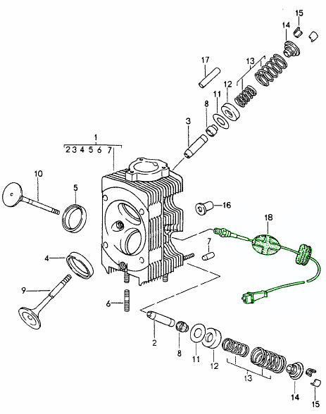 Porsche 993 Temperature Sensor Cyl Head 99360601300 - 99360601300