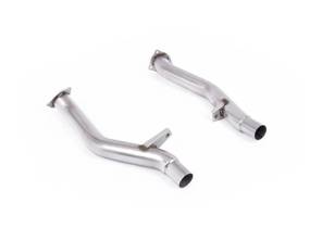 Milltek Sports Exhaust Secondary Catalyst Bypass Pipes. Porsche 958 Cayenne S 4.8L V8 (Non Turbo) 2010-14 - 95811302400, 958113024AX, 95811302401, 95811302300, 958113023AX, 95811302301 - SSXPO204