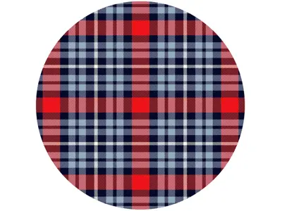 SOLM (Retro Racing) polyviscose tartan fabric, inspiration: Martini Racing Livery