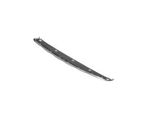 Lower trim front bumper spoiler Brushed Stainless Steel. Porsche 992 Dakar - 9928070446M7
