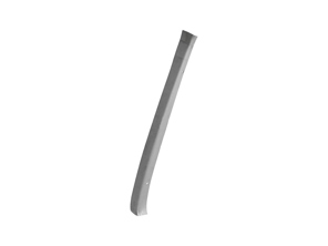 Interior B-Pillar upholstery plate. Porsche 911 1968-89 Coupe - 1681901170, 1681901180, 90150224500, 90150224600, 90150224500GRV, 90150224600GRV, 591040-1 - PP210IL, P210IL, PP210IR, P210IR