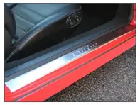 Side sill trims Stainless Steel with TURBO logo. Porsche 911/912/930 / 964/993 - SP02