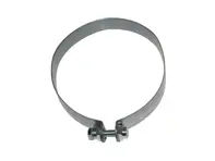 Exhaust retaining strap steel (598mm) LEFT 911 1984-89 - 93011115900 - 1621401171, URO-011266