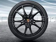 20' 991.2 C4 / C4S 'Carrera S' in BLACK Alloy Wheels & Tyres Original Porsche - 99104460346