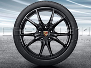 20' 991.2 C4 / C4S 'Carrera S' in BLACK Alloy Wheels & Tyres Original Porsche - 99104460346