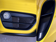 Complete Front bumper and side vent wire mesh kit. Porsche 981 Cayman