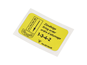Sticker Firing Order. Porsche 944 / 968 - 94460254400