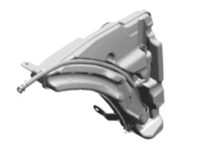 Windscreen washer reservoir / tank. Porsche Macan II - 95B955451B, 95B955451