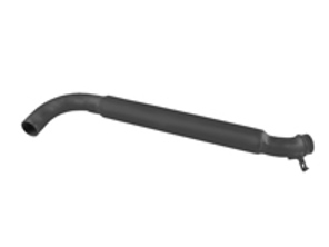 Tail pipe with damper for exhaust box. Porsche 914 - 021251101K, 021251171N, 1620705600, 91.425 - 1620705600