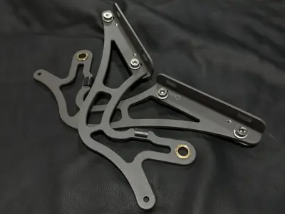 Slotted decklid hinges with Adjustable quick change mounts. Porsche 911/912/930 1965-89 - 91151203500, 90151203620GRV, 93051203600GRV - DecklidHingeSlot_Grey, DecklidHingeSlot_Silver, DecklidHingeSlot_Black