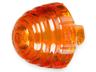 Front Turn signal lens, Yellow, Round. Porsche 356 - 64463141106, 1695451100