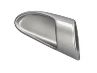 Inner Door Handle Lever, Galvano Silver. Porsche 987 Boxster / Cayman / 997.1 / 997.2 2005-13 - 99755546101V05, 99755546201V05, 99755546100V05, 99755546200V05