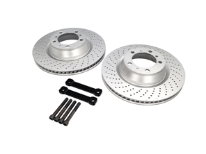 REAR Brake Disc UPGRADE to 350mm Package Porsche 996C4S / 996 Turbo - 3604109602, 99735240502ABS, 99735240502, 99735240602ABS, 99735240602