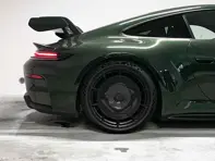 EVO Aero disc rear wheel carbon fibre. Porsche 992.2 GT3 with Aluminium wheels