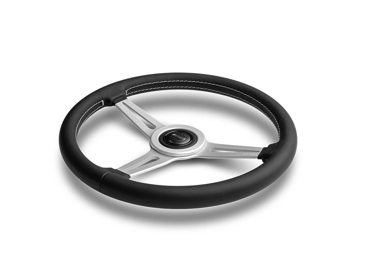 MOMO Retro Steering wheel - Black Leather - 360 mm