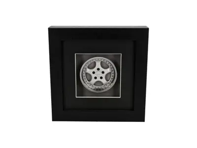 Handmade 1:8 Scale Porsche 964 Turbo 3.6 Wheel Model – Silver - Hand Assembled & Box Framed - 96536213600, 965362136X, 96536213601, 965362136AX, 96536214000, 965362140X, 96536214001, 965362140AX - BF WH 964 T3.6