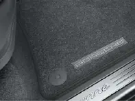 Floor mats with Nubuck edging. Porsche 958 Cayenne MKIII LHD - Left hand dive - 95804480061, 7P5863011D