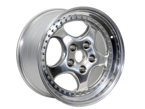 Rear 18-inch Light-alloy wheel, Polished. Porsche 964 Turbo 3.6L - 96536214001, 96536213601