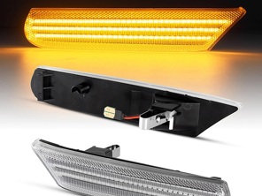 Led side indicator lights Clear lens Porsche 996 / 986 Boxster - 99663104301, 99663104302, 99663104401, 99663104402, 99663104403, 99663104303