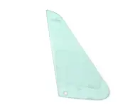 Front 1/4 window glass, Green Tint. Porsche 911/912 65-68 COUPE - 90154250135, 90154250235