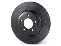 Hook slotted brake disc rotor rear. Porsche Cayenne 955 / 957 / 958 - 7L6615601D, 7L6615601J, 7L8615601C, 95535240130, 95535240131, 95535240100