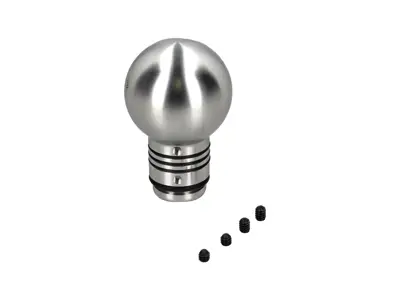SCRATCHED Silver Rennline Aluminium Shift Knob. Porsche 964/993/996/997/Boxster/Cayman - I141SILVER - I14.1, I141