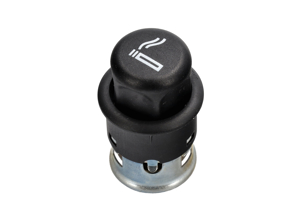 Cigarette Lighter, Satin Black. Porsche 92A / 9PA / 9PA1 Cayenne / 95B Macan - 95565220100, 9556522010001C