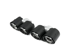 Fabspeed Deluxe Quad Tips, Carbon Fiber. Porsche 991.2 Carrera (2017-2019) - 9P1251187B, 9P1251188B, 99104420021, 99104420020, 99104420024, 99104420025 - FS.POR.9912.QDTC