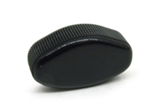 Climate control knob. Black. Porsche 911 1986-89 - 9116131350101C