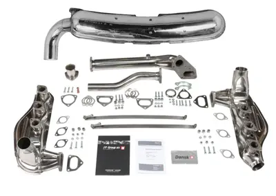 Exhaust kit for Porsche 911 2.7-3.0L Rear box 1IN - 1OUT, Outer diameter 60mm. - 1620000910, 92.287SD, 1623103500, 1620400400, 1620401000, 1620200600, 1620604400, 1621701910, 1621701510, 1621401970, 1621101200, 1625000300, 1625001100, 91.101S, 92.102S, 92.103S, 92.300S, 92.502SD, PCG91121100, 91.101KIT, 93011115900, 91111119101, 90007428202, 90091009702, 1620606400, 92.502S