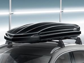 Roof box 320 LTR, in Black. Porsche 991 / Cayenne / Panamera / Macan / Taycan - 95804400025