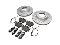 FRONT Brake Pads and Brake Disc Package for Porsche 996 1997-04 - 99635140501, 99635140601, 99635294903