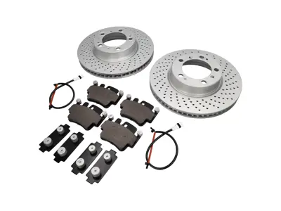 FRONT Brake Pads and Brake Disc Package for Porsche 996 1997-04 - 99635140501, 99635140601, 99635294903