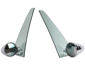 Through Glass Door Mirror Kit - Singer Style with Quarter Light - for Porsche 911 / 912 / 930 / 964 / 993 1965-1998 - 90173111100, 90173111101, 90173111102, 91173111600, 91173101300, 91173101306, 91173101308, 91173101406, 91173101408, 91173101307, 91173101310, 91173101407, 91173101410, 91173101301, 91173101328, 91173101700, 91173101701, 91173101706, 91173101707, 91173101720, 91173101721, 91173101806, 91173101821, 91173101820, 91173102300, 91173102500, 91173102501, 91173102600, 91173102400, 91173102706, 91173102806, 94473102701, 94473102702, 91173192701, 91173192801, 91173193101, 91173193201, 91173104303, 91173104403, 94473102101, 94473102101G3M, 96573124300, 96573124300G2L, 9657312400, 96573124400G2L, 96573124100, 96573124100G2M, 96573124201, 96573124201G2M, 96573124101, 96573124101G2M, 96573124200, 96573124200G2M