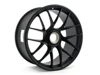 Front 20-inch 911 Turbo Sport III Alloy wheel, in Black Matt. Porsche 991.2 - 99136272100JE1, 99136272100, 99136277101, 99136277101JE1