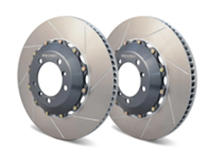 Brake Disc / Rotor Slotted 2-pc REAR 997 GT3 Cup Car - A1-126